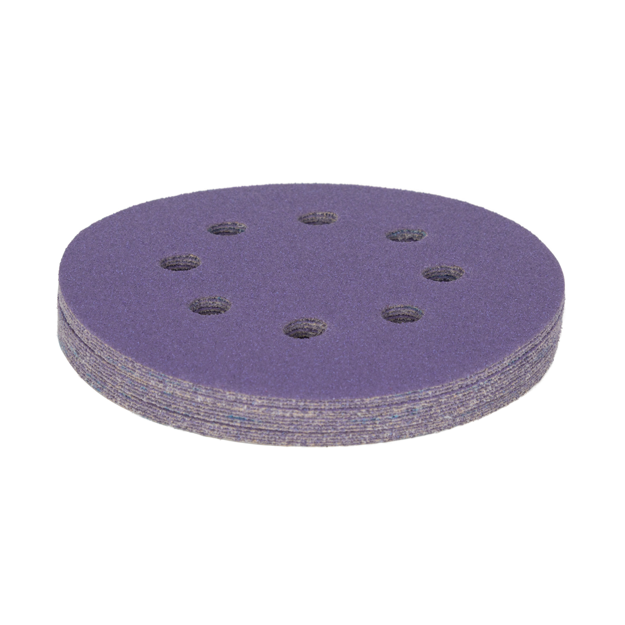 Spyder 5in. x 8-Hole 80 Grit Ceramic Sanding Discs with Stearate, 15-Pack, Model# 500040
